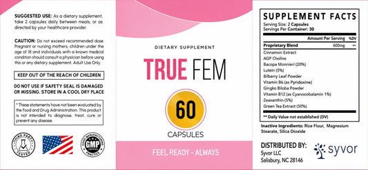 True Fem 60 Caps